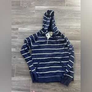 Matix Navy and Cream Striped Shirt
